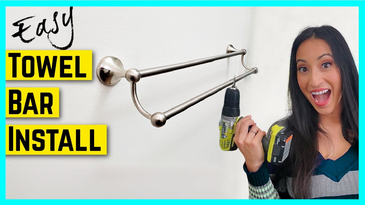 How to Install a Towel Bar in 30 mins 🛠 Bennington Lakefront Double Towel Bar Install
