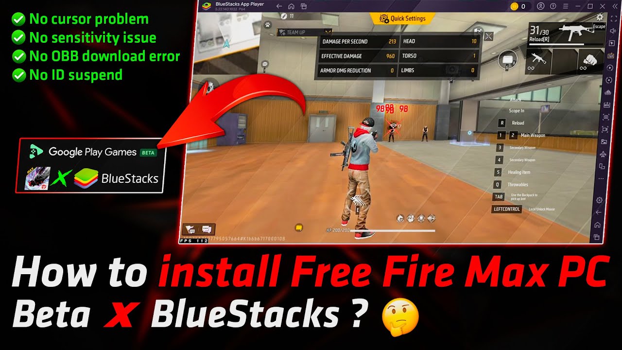 Как установить бета-версию Free Fire Max для ПК (GPG) в эмуляторе BlueStacks 😎|| Beta X BlueStacks