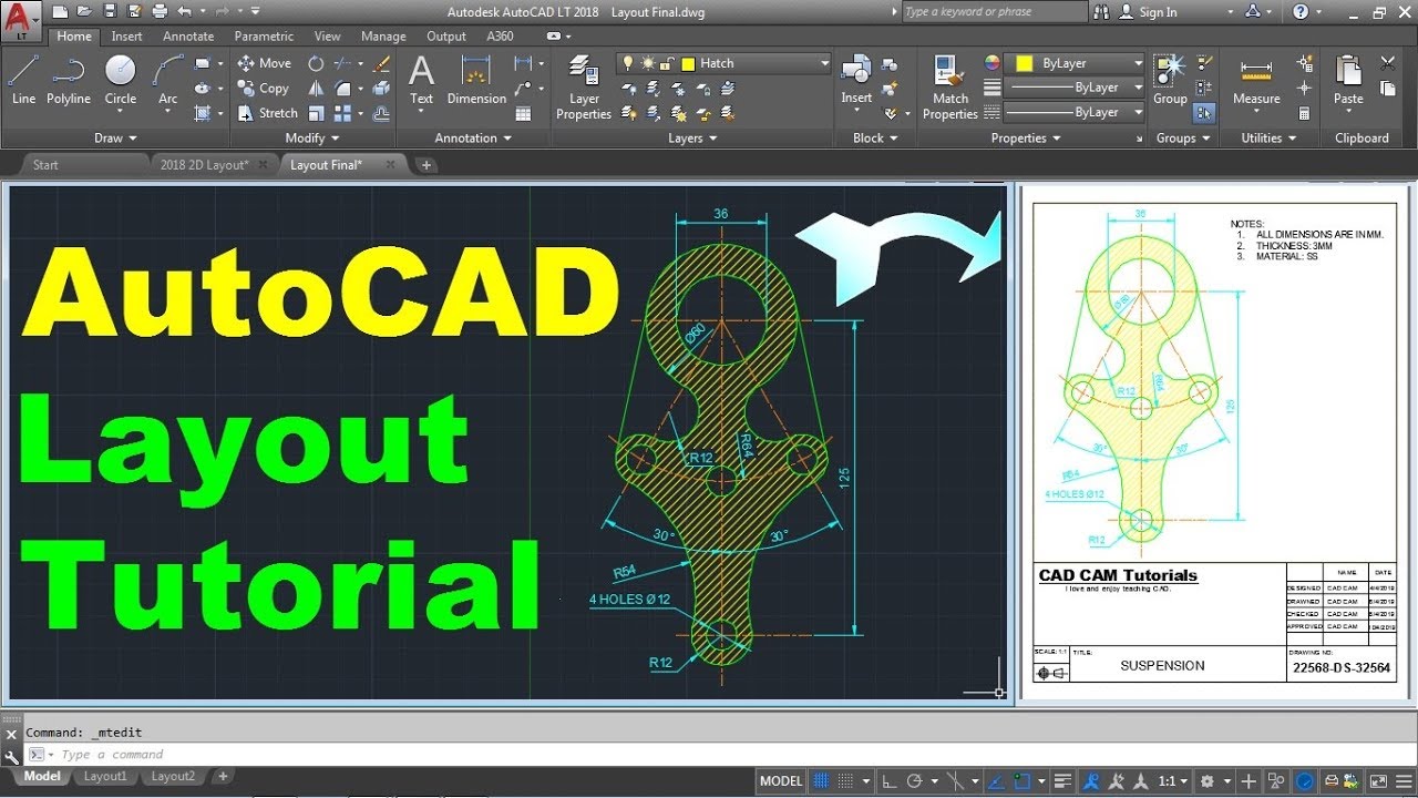 AutoCAD Layout Tutorial for Beginners