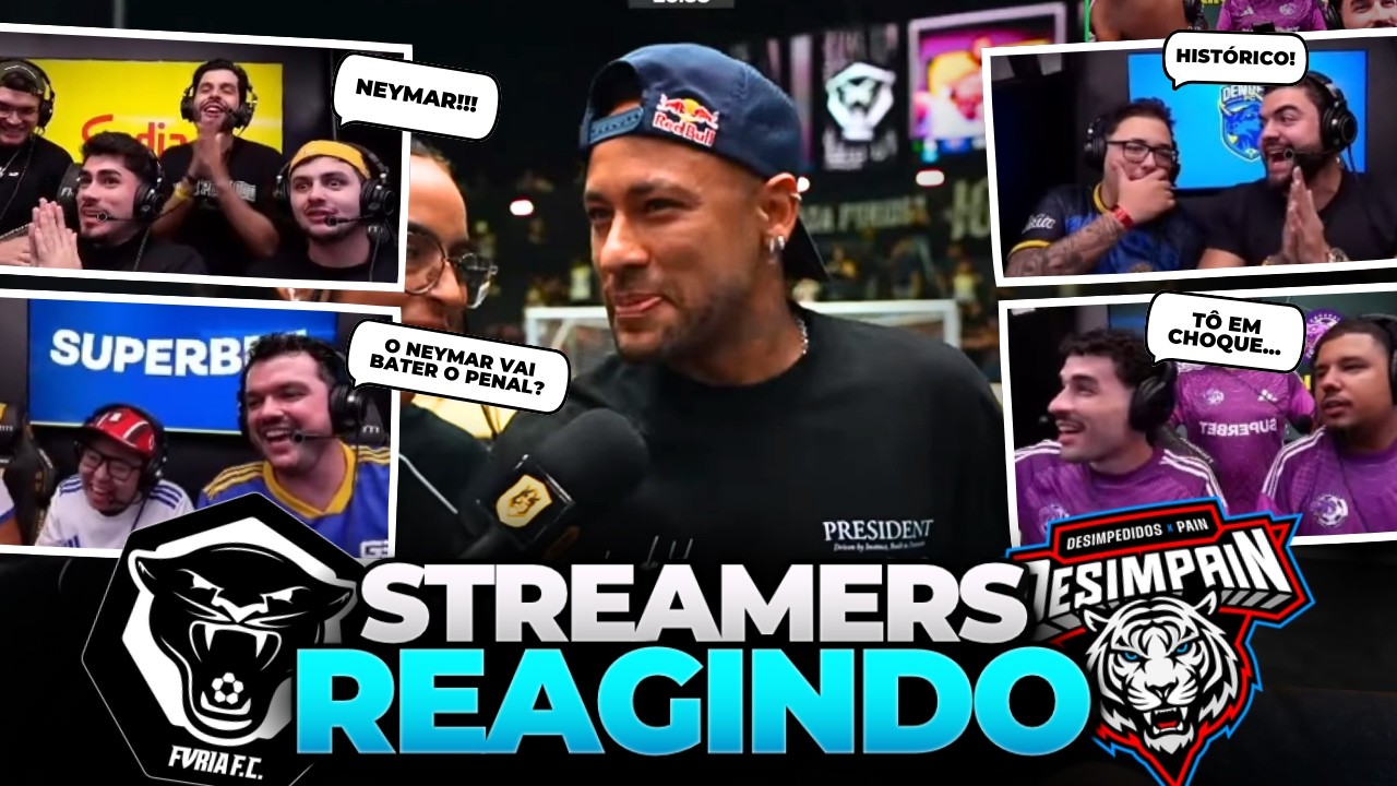 HISTÓRICO! STREAMERS REAGEM AO NEYMAR BATENDO PÊNALTI NA KINGS LEAGUE BRASIL!!