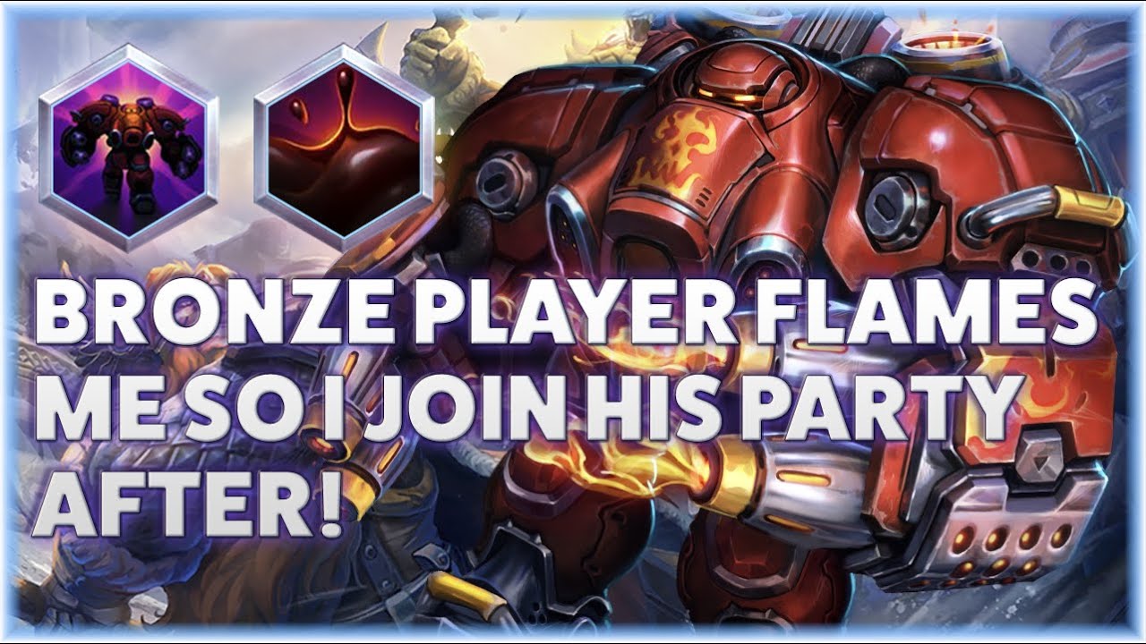 Blaze Combustion - BRONZE PLAYER FLAMES ME SO I JOIN HIS PARTY AFTER! - Grandmaster Storm League