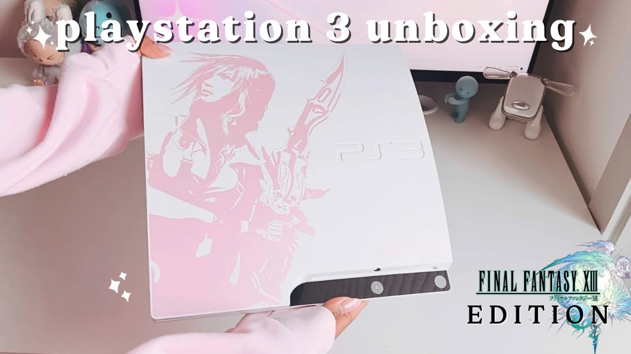 🎮 the most *aesthetic* playstation 3 2024 | new white final fantasy XIII unboxing | limited edition