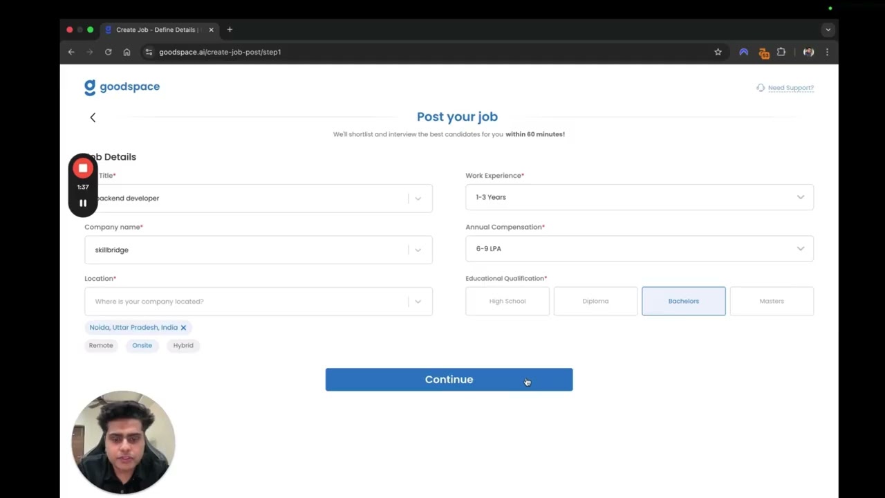 How to Post a Job on GoodSpace & Get Candidates in 24 Hours | Ai Recruitment Platform |&nbsp;Goodspace&nbsp;AI