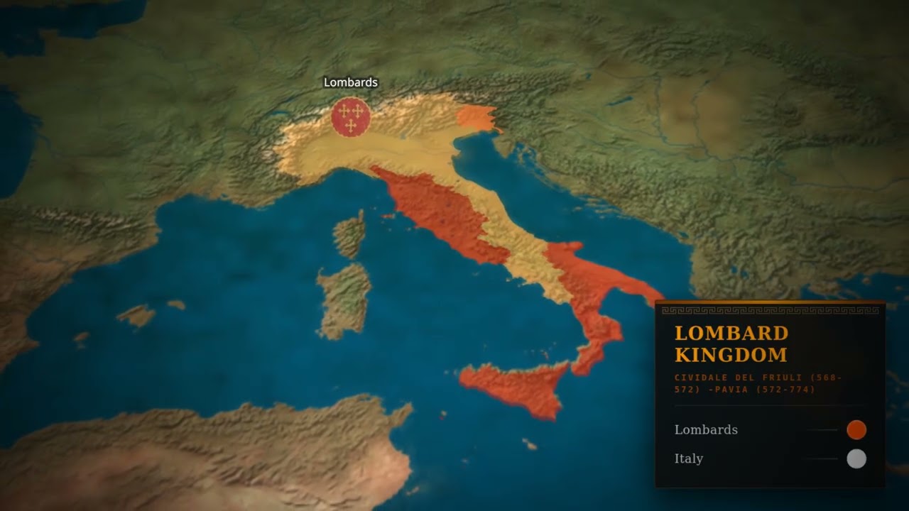 How the Lombards Conquered Italy | Barbarian Kings, Maps & Medieval Power