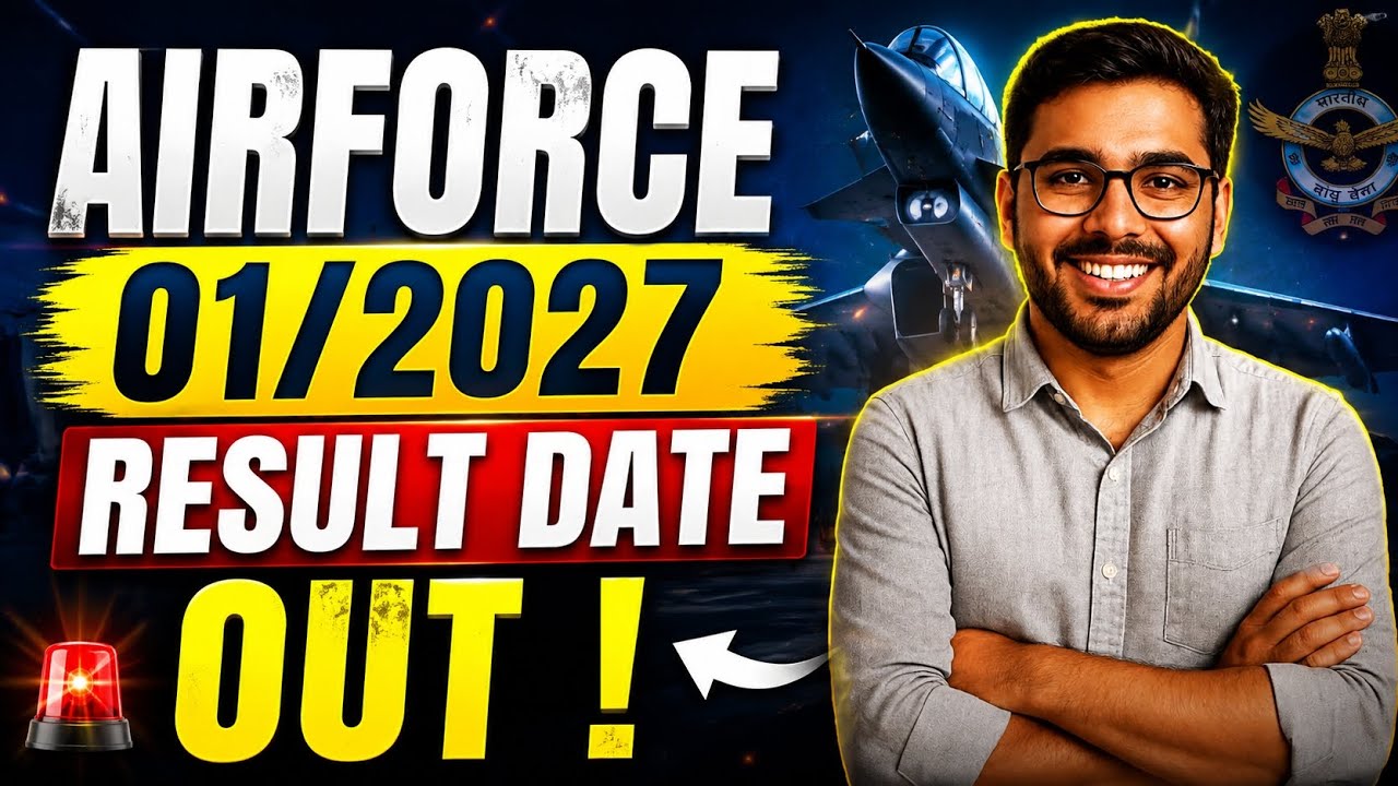AIRFORCE 01/2027 RESULT DATE OUT 😱 Big Update Today | Merit List & Cut Off News | Airforce result ✅