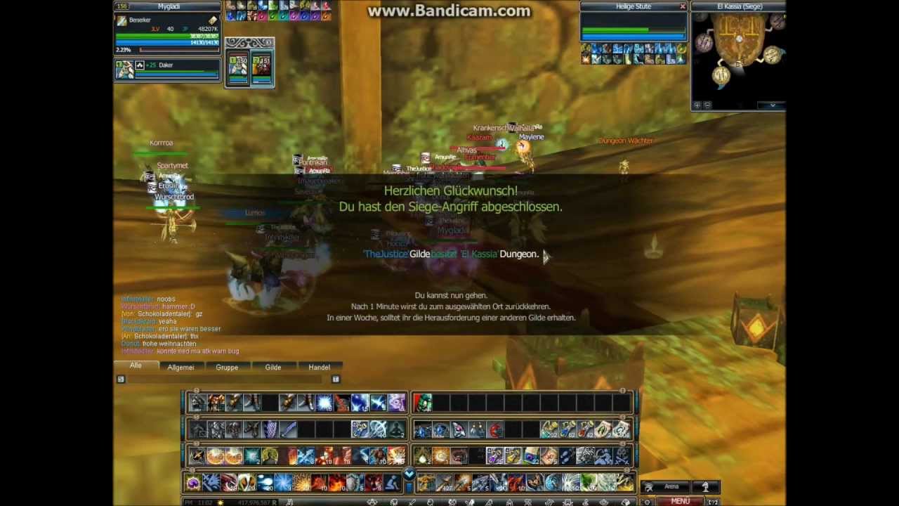 Rappelz 8.1 Horus Dungeon - Siege El Kassia AmunRa vs. TheJustice 23.12.12