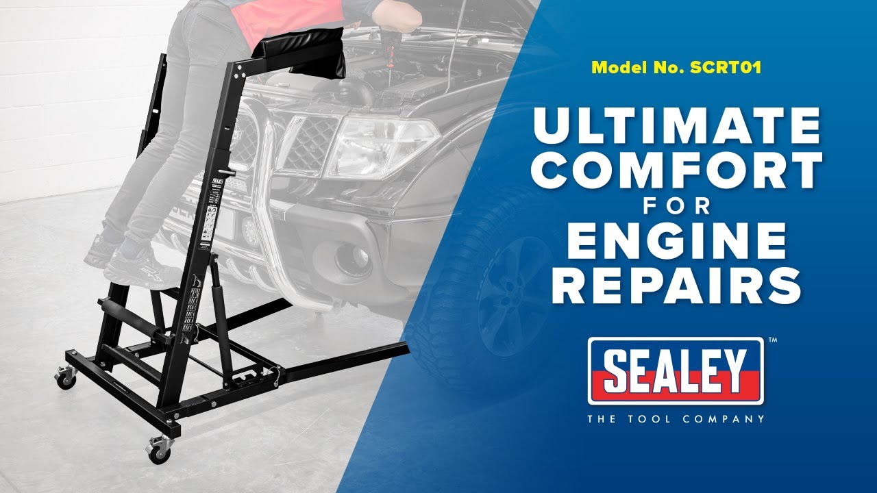 Ultimate Comfort for Engine Repairs: Sealey SCRT01 Topside Engine Bay Creeper