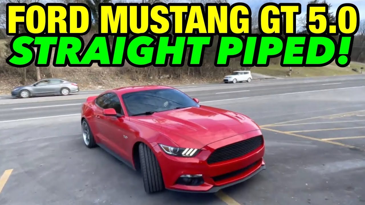2015 Ford Mustang GT 5.0L V8 Dual Exhaust w/ X PIPE & STRAIGHT PIPE!