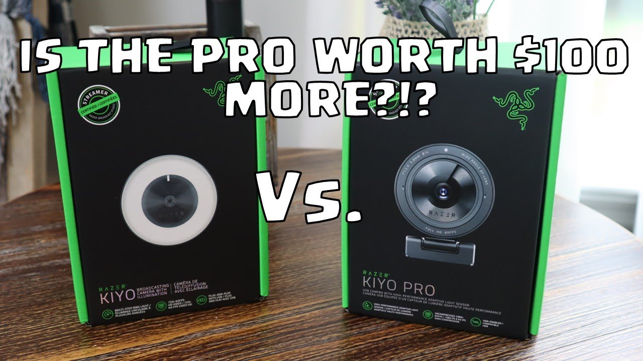 Razer Kiyo Pro Compared to the Razer Kiyo. Review, Unboxing, with Video and Mic Check