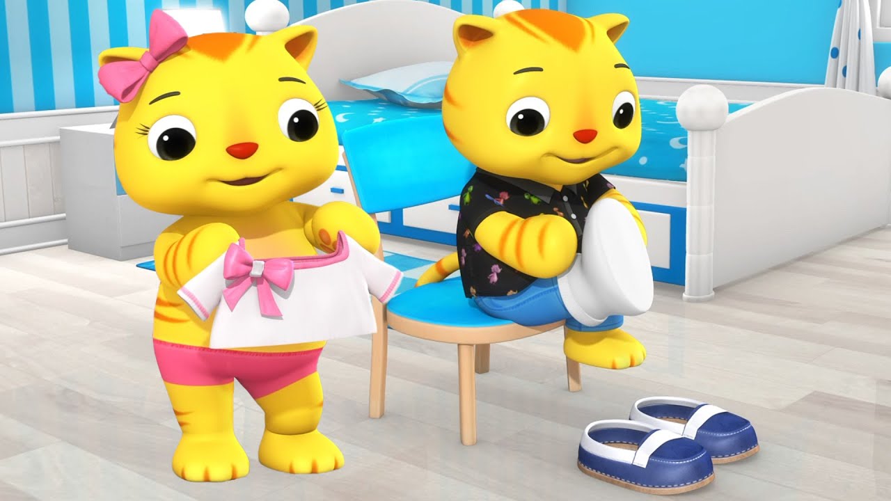 Getting Ready for a Birthday Party! 🎉🐱 Dress Up Song for Kids | 👼Little Baby Bum