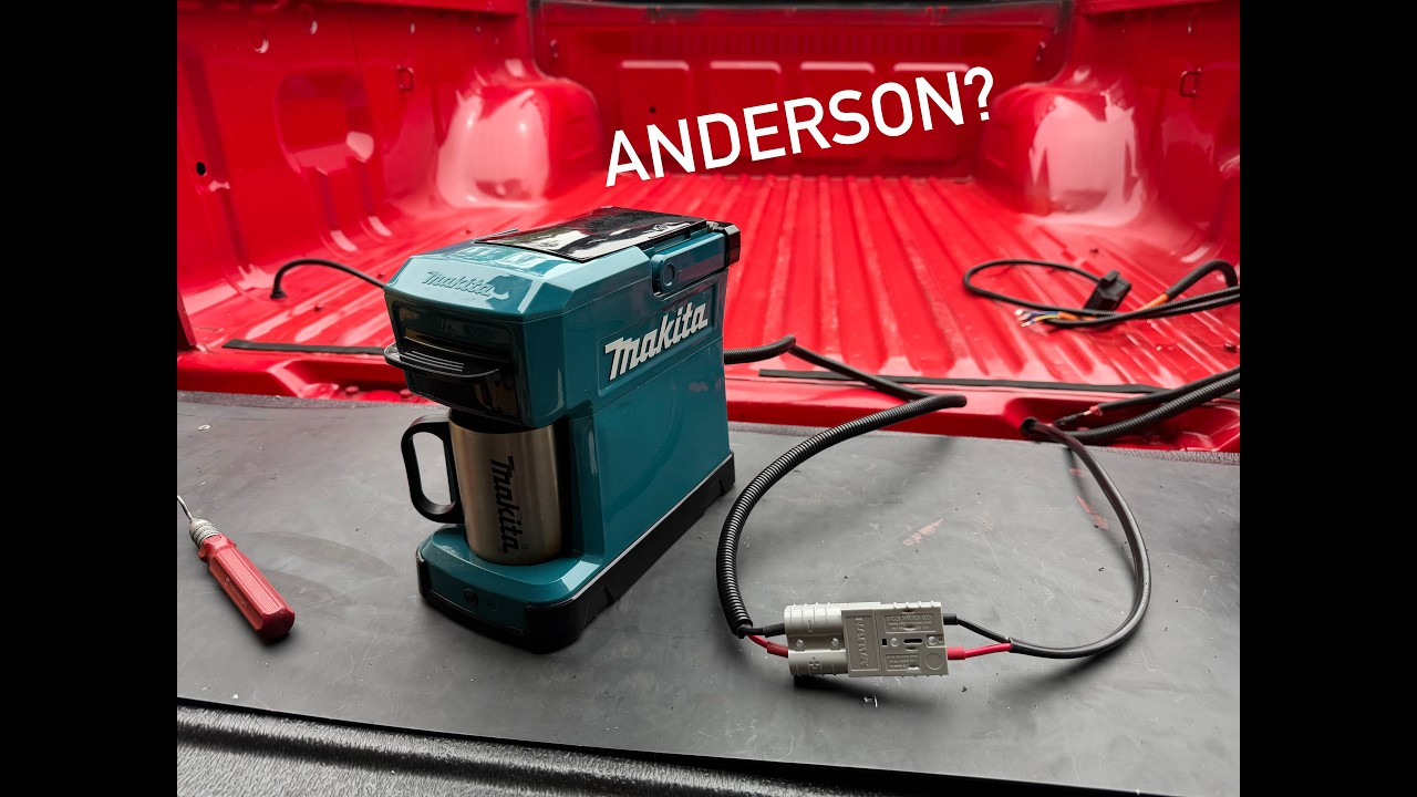 Can a 18v Makita Coffee Machine run off an Anderson plug? + Smol Teardown