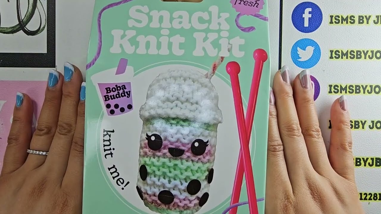 Five Below Snack Knit Kit Boba Buddy How to knit For Beginners