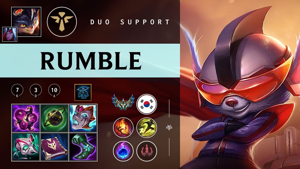 Rumble Support vs Soraka - KR Challenger Patch 26.04
