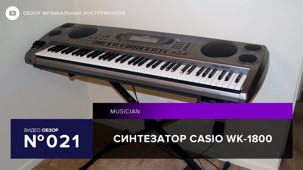 Обзор синтезатора Casio WK 1800