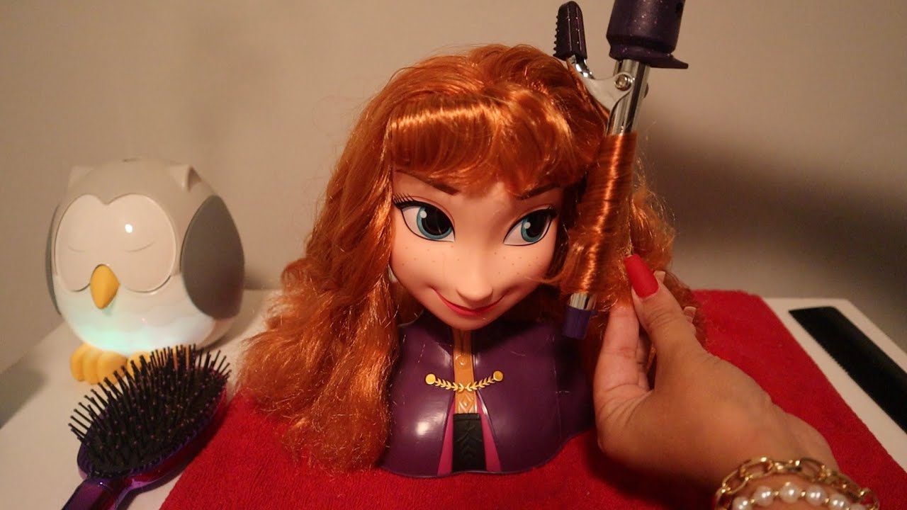 ASMR | Tight Curls on Doll Head Hair, Bracelet Sounds, Brushing Sounds & Hairplay💆🏻‍♀️😴
