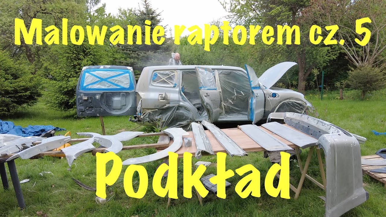 Malowanie cz. 5 - podkład i bagażnik