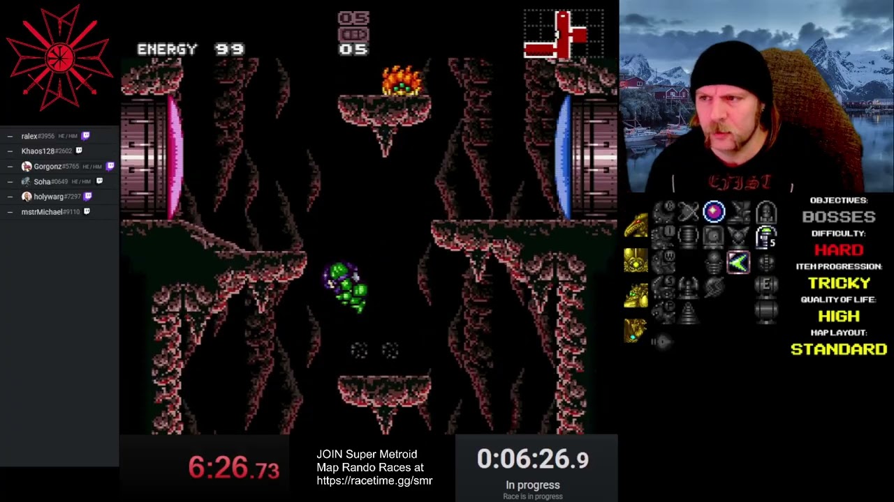 I GUESSED GRAVITY - Super Metroid Map Rando Race no 132 Season 4