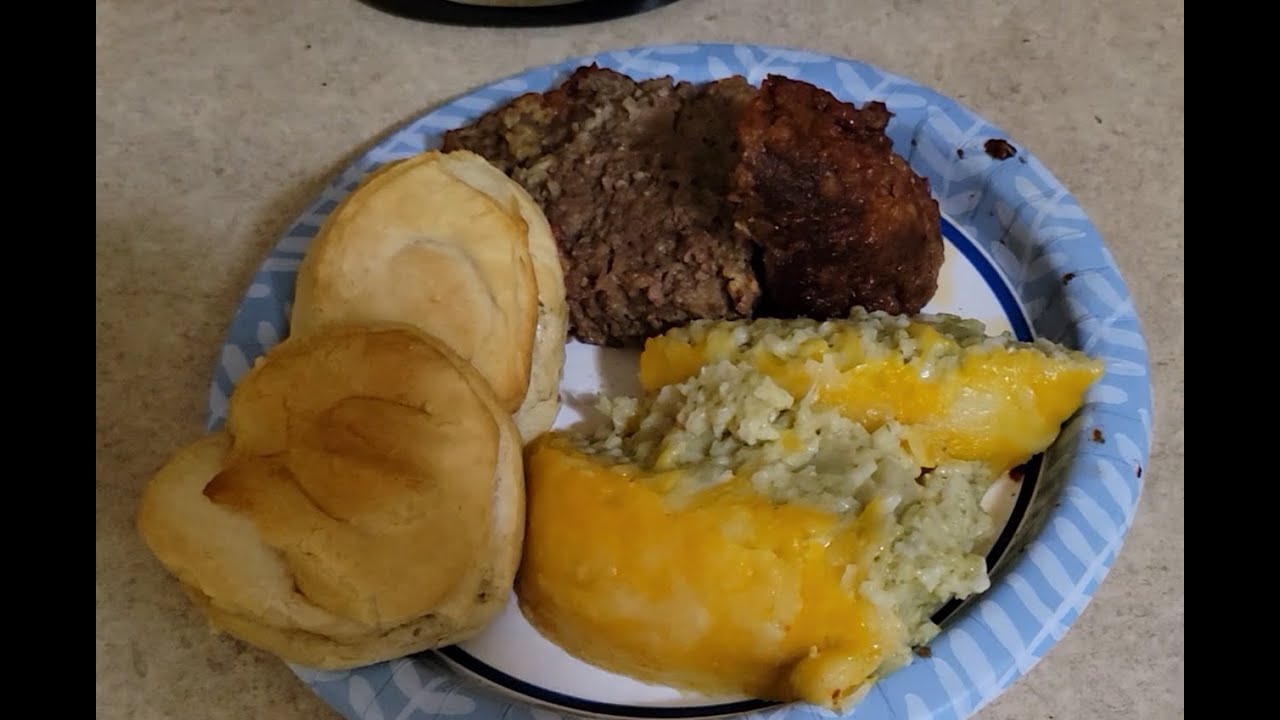 Meatloaf With Broccoli Cheese And Rice Casserole