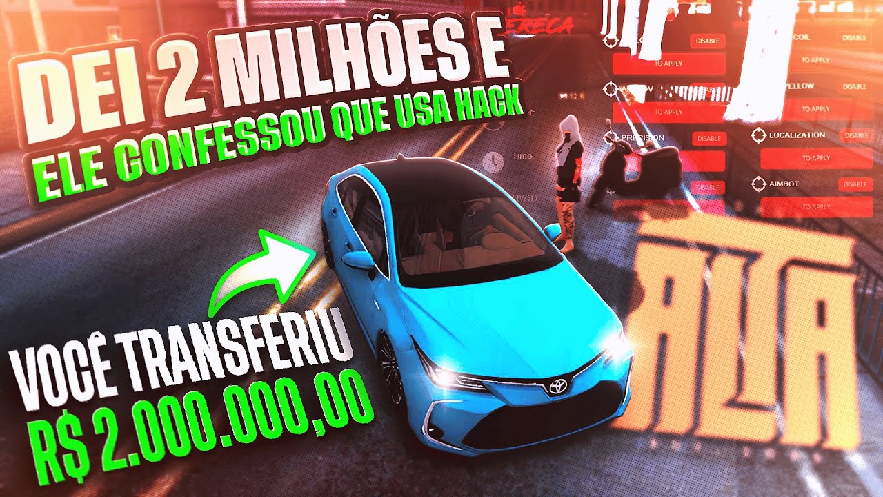 DEI 2 MILHÕES 💸 E ELE CONFESSOU QUE USA HACK 😂 ‹ GTA SAMP ANDROID/PC ›