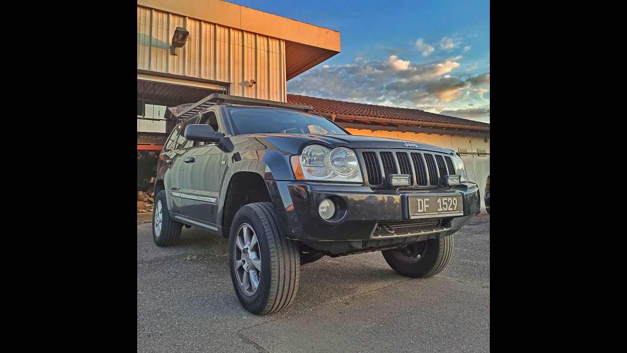 Jeep on Tour ~ Trailmaster Spacerkit + Fahrwerk Jeep Grad Cherokee WH 2006 Einbau