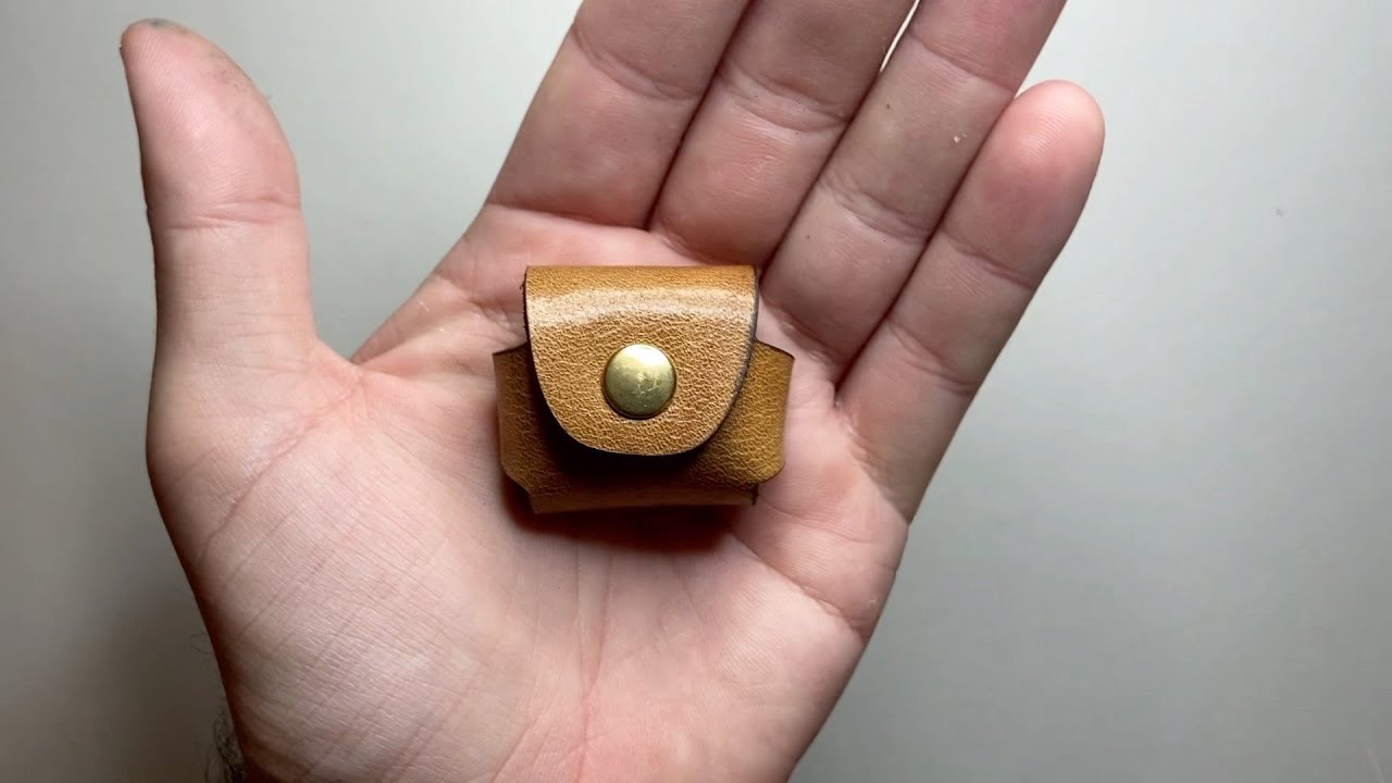 Galen Leather M+R Brass Bullet  Sharpener Leather Case