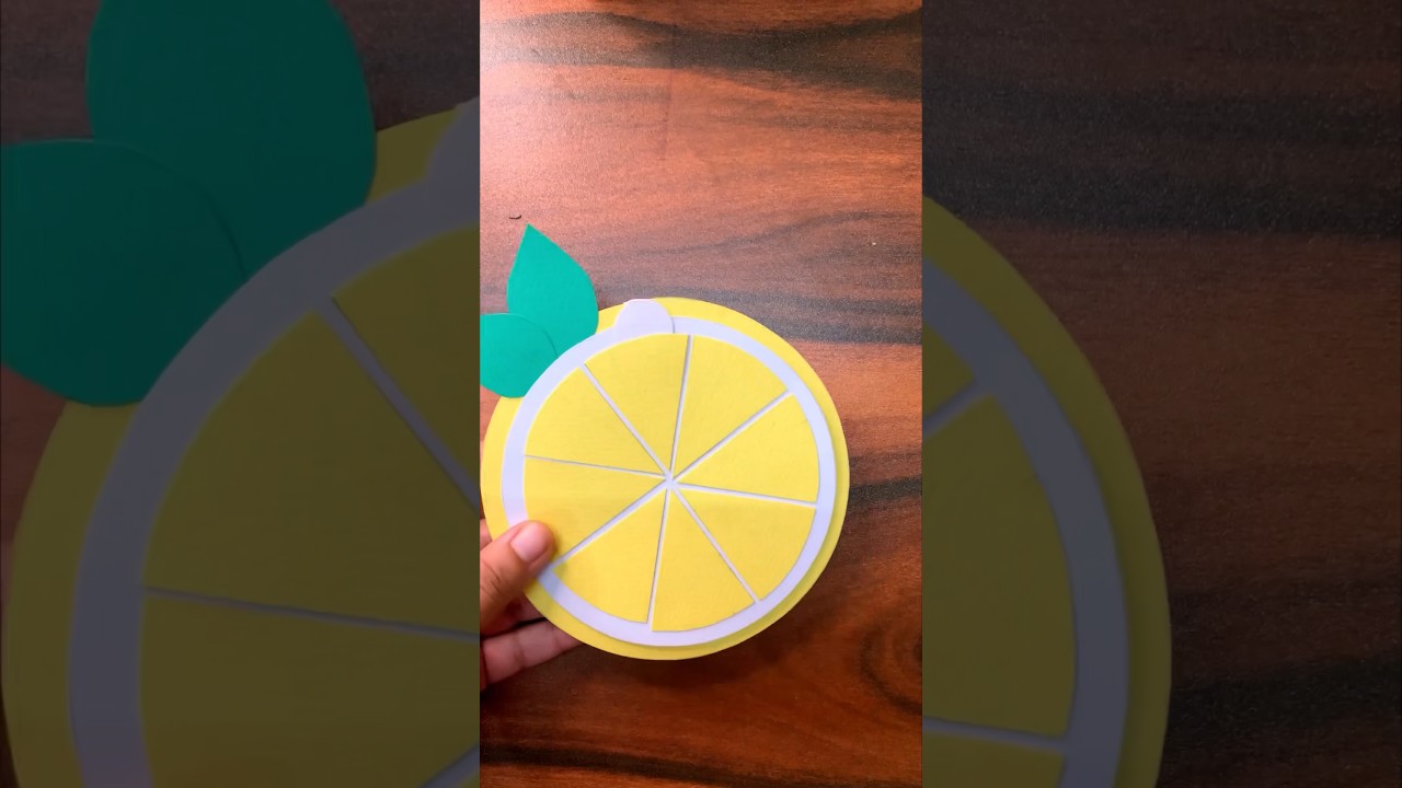 Lemon card #craft #crafts #diy #tutorial #youtubeshorts #trending #reels #giftideas
