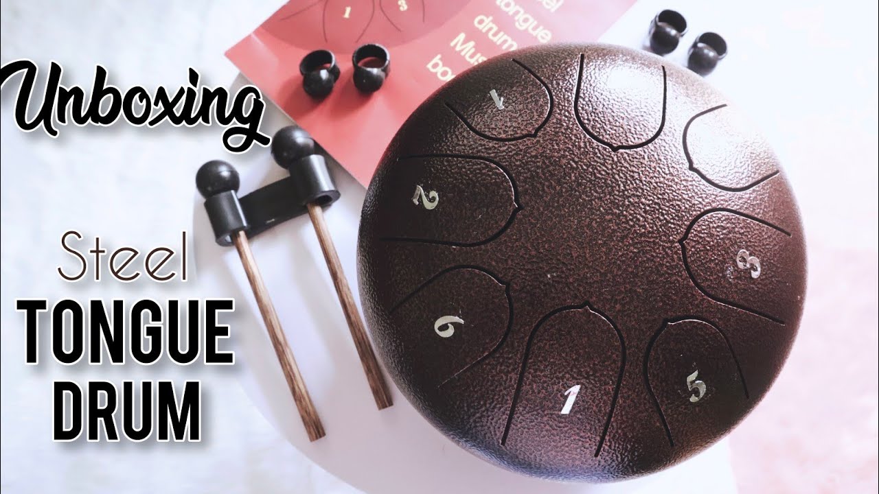6 Inch 8 Notes Steel Tongue Drum Unboxing | Sound Test