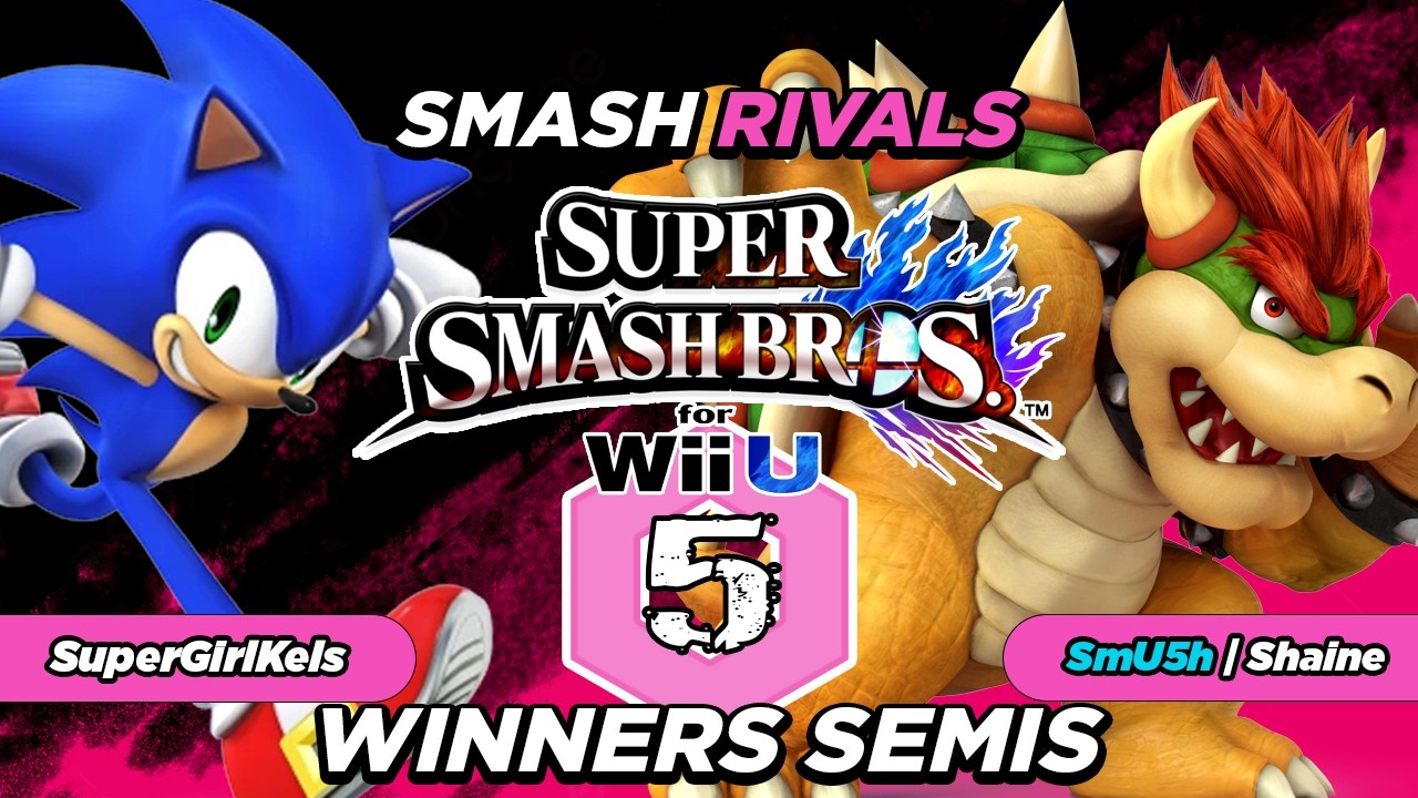 SM4SH Rivals #5: SuperGirlKels (Sonic) Vs. Shaine (Bowser / DK) - Winners Semis