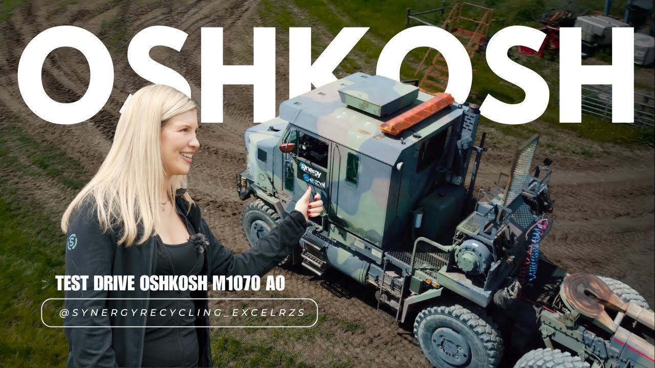 FIRST-TIME FEMALE DRIVER Tackles the Military Oshkosh M1070 A0!!