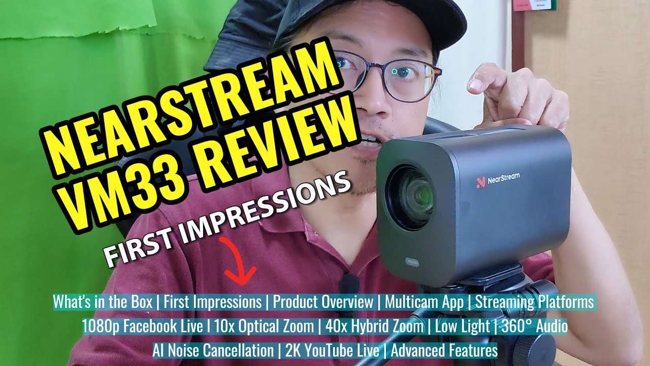 NearStream VM33 Review Part 1 - First Impressions of the 2K Wireless Live Streaming Camera