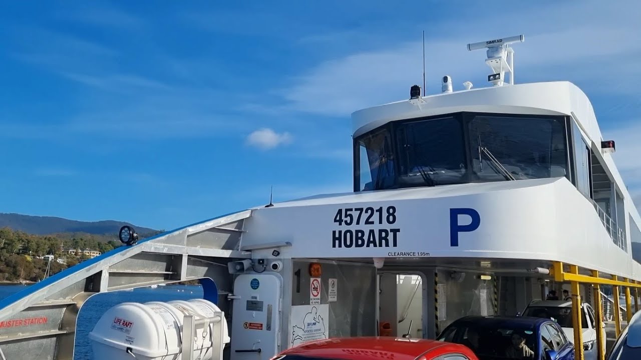 The Bruny Island Car Ferry ride in Tasmania. I was very impressed with the way it was managed.