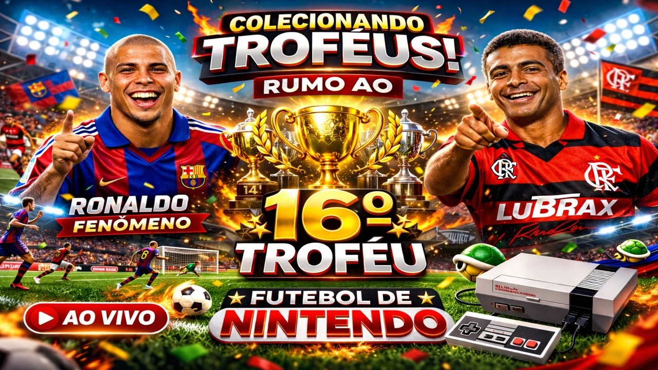 🔴 AO VIVO AGORA! Futebol de Nitendo 🏆 RUMO AO 16º TROFÉU | Colecionando Títulos