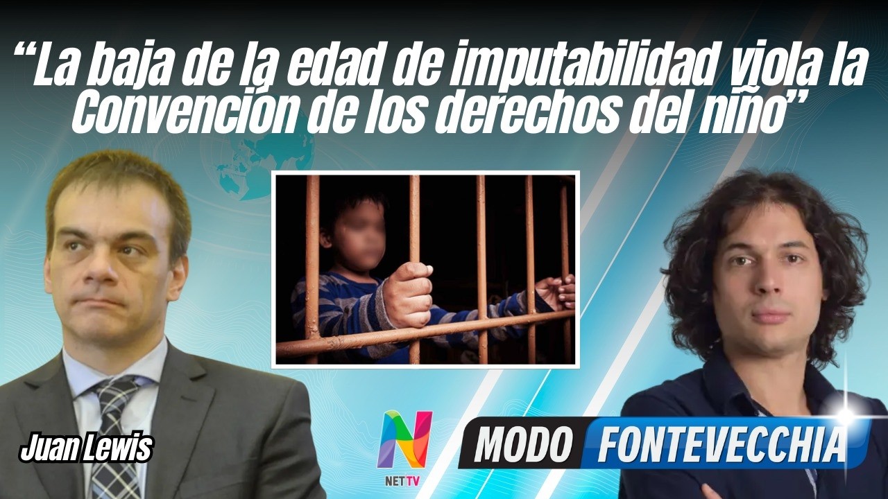 Juan Lewis, abogado experto en derecho penal, analizó la baja de la edad de imputabilidad