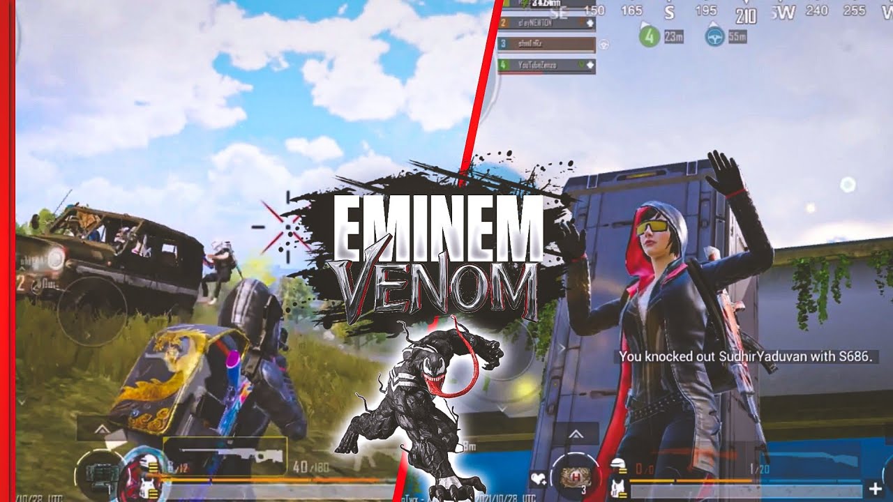 EMINEM - VENOM🖤| IPHONE 12⚡| HDR+EXTREME BGMI MONTAGE