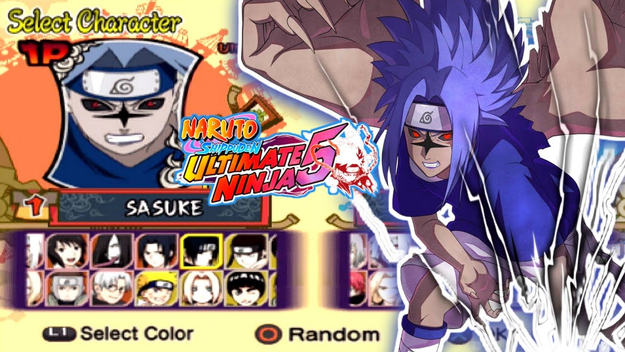 SASUKE CM2 VS ALL HOKAGE [ULTIMATE MODE] - NARUTO ULTIMATE NINJA 5 [PS2]