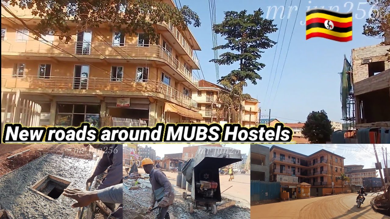 MUBS University Hostels and new roads around #kampalacity
