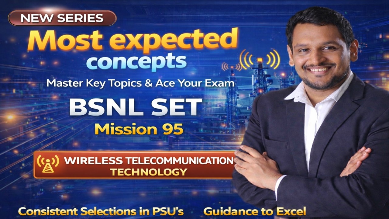 BSNL SET EXAM PREPARATION | WIRELESS TELECOMMUNICATION TECHNOLOGIES | MOST EXPECTED QUESTIONS #bsnl