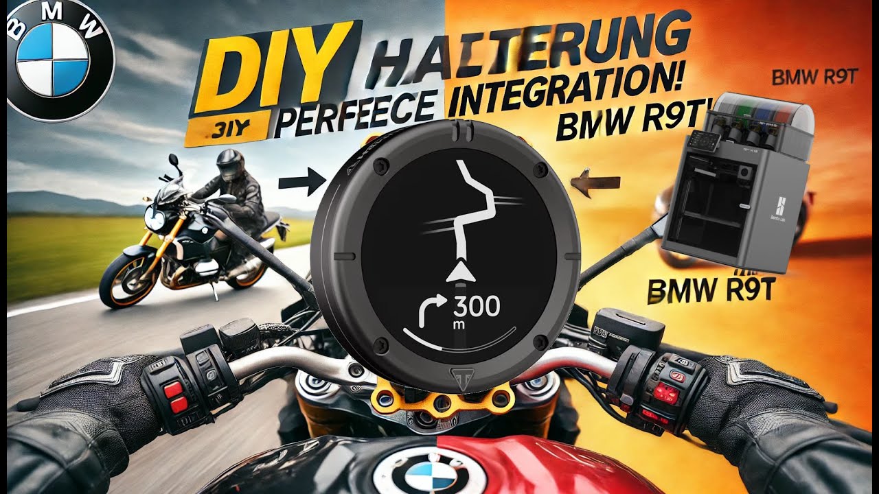 🚀 DIY Halterung für Beeline Moto II | Perfekte Integration für die BMW R9T 🏍️🔧