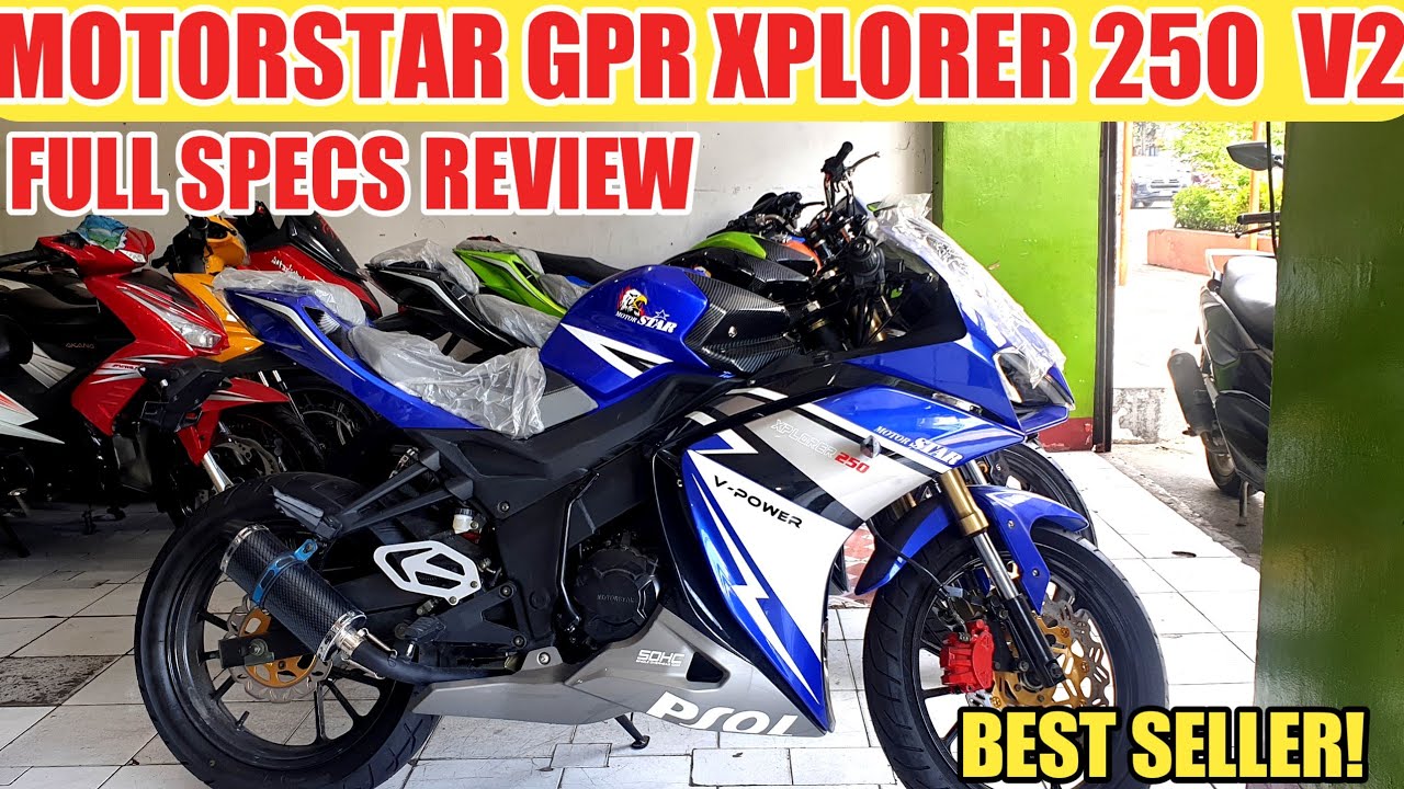 MOTORSTAR GPR XPLORER 250 V2 FULL SPECS AT PRESYO