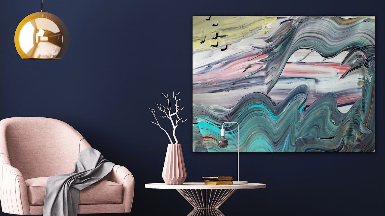 Wow 🤩 Comb Wave ~ What was i Thinking~ must see comb slide wave effects ~ fluid art therapy