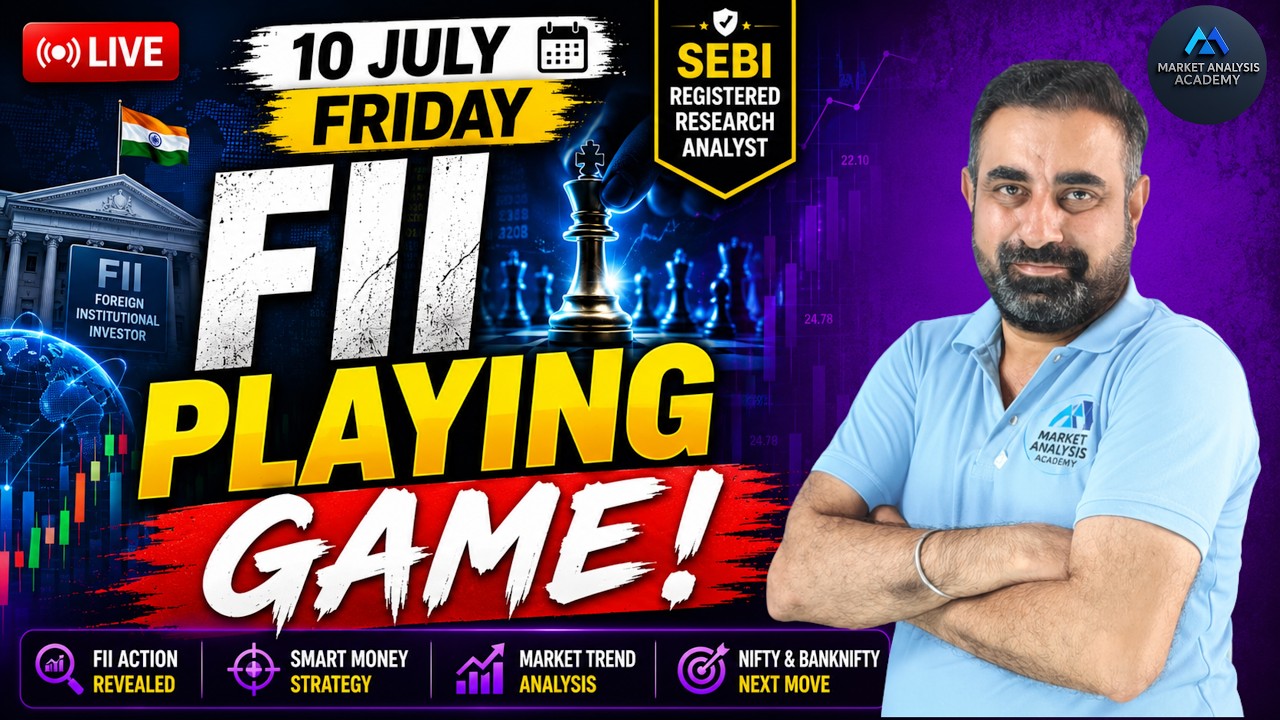 🔴LIVE Big Warning⚠️ for Nifty Traders | Nifty Setup Alert!⚠️ | FII DII Data Reveals Something Big