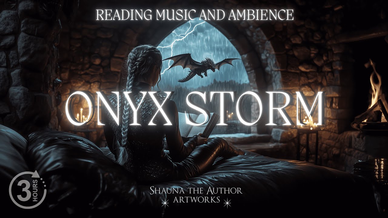 Onyx Storm Fourth Wing Reading Ambience | Ambience with Rain | Fourth Wing, Iron Flame, Onyx Storm