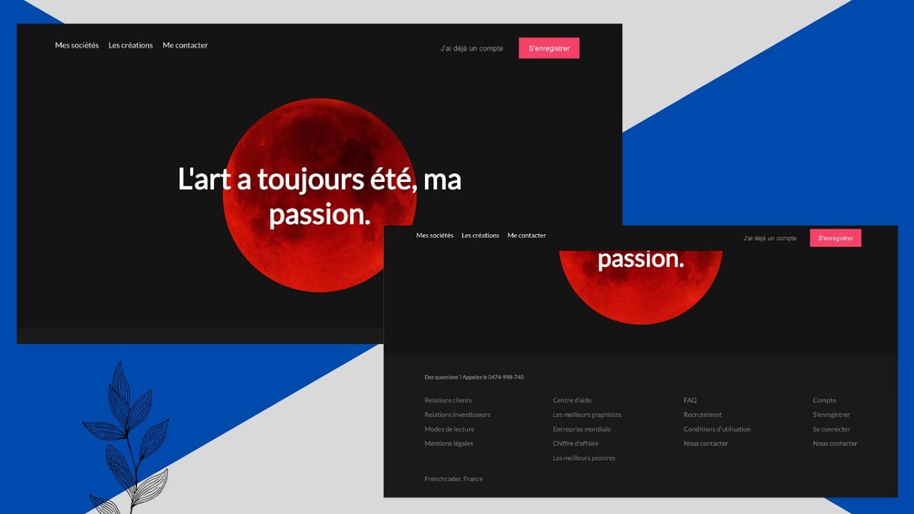 Comment créer un Site Complet Moderne et Facile en HTML & CSS