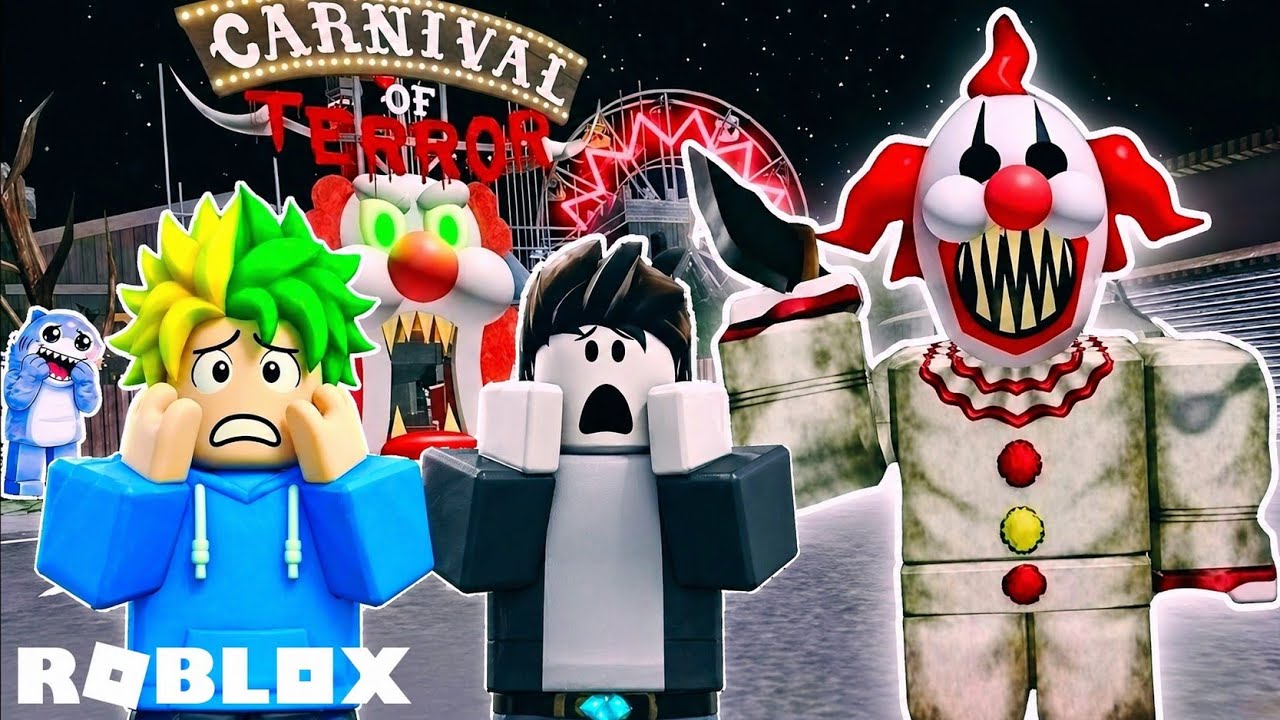 ¡El PAYASO de ROBLOX y TIBUG 🦈 nos PERSIGUEN!🤣😱🔥 ESCAPA del CARNAVAL - Momentos divertidos 