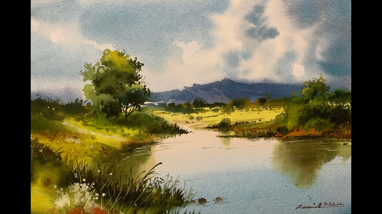 Wet- in - Wet Technique - Watercolor Tutorial