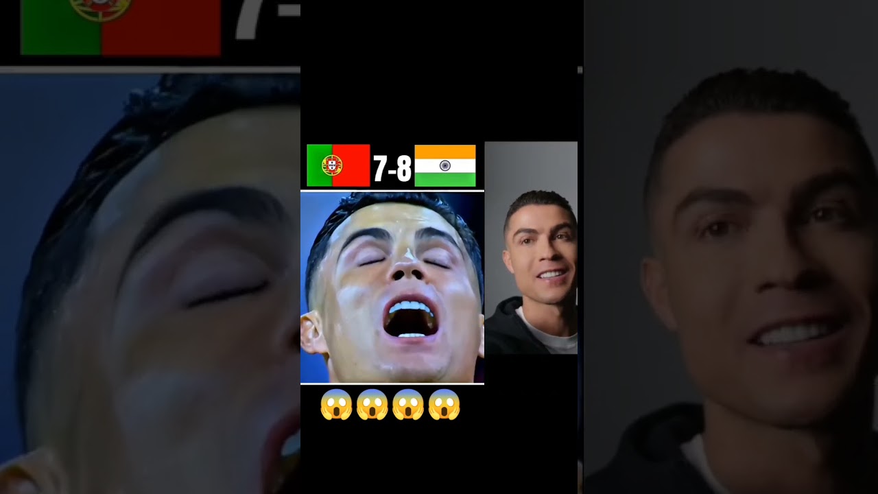 India vs portugal react Cristiano Ronaldo