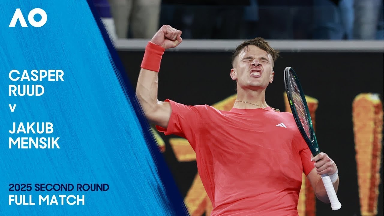 Casper Ruud v Jakub Mensik Full Match | Australian Open 2025 Second Round