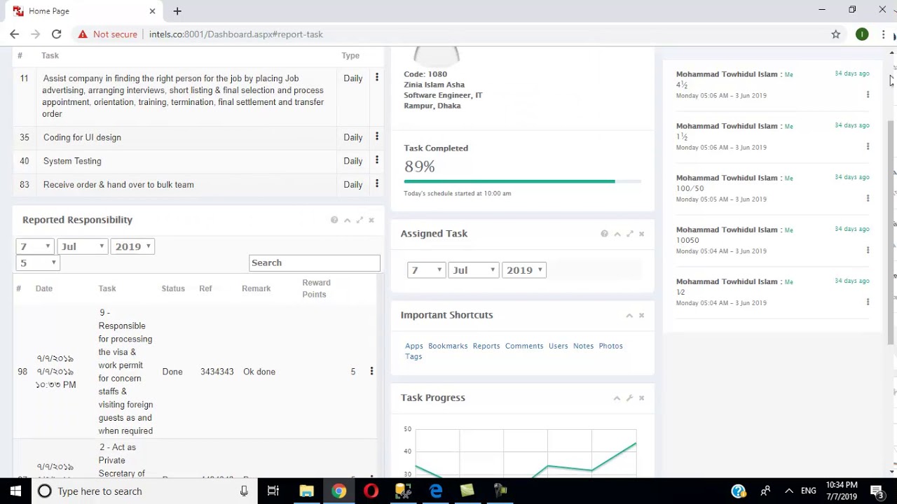 Employee Reporting System - Part1