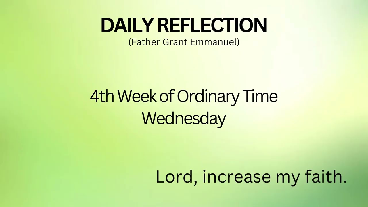 4th Week of Ordinary Time, 