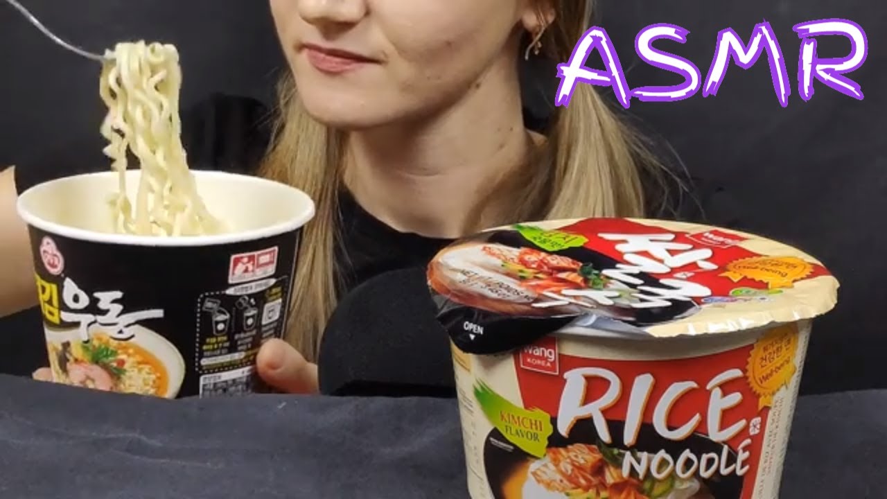 АСМР КОРЕЙСКАЯ ЛАПША МУКБАНГ | ASMR KOREAN NOODLES MUKBANG | 